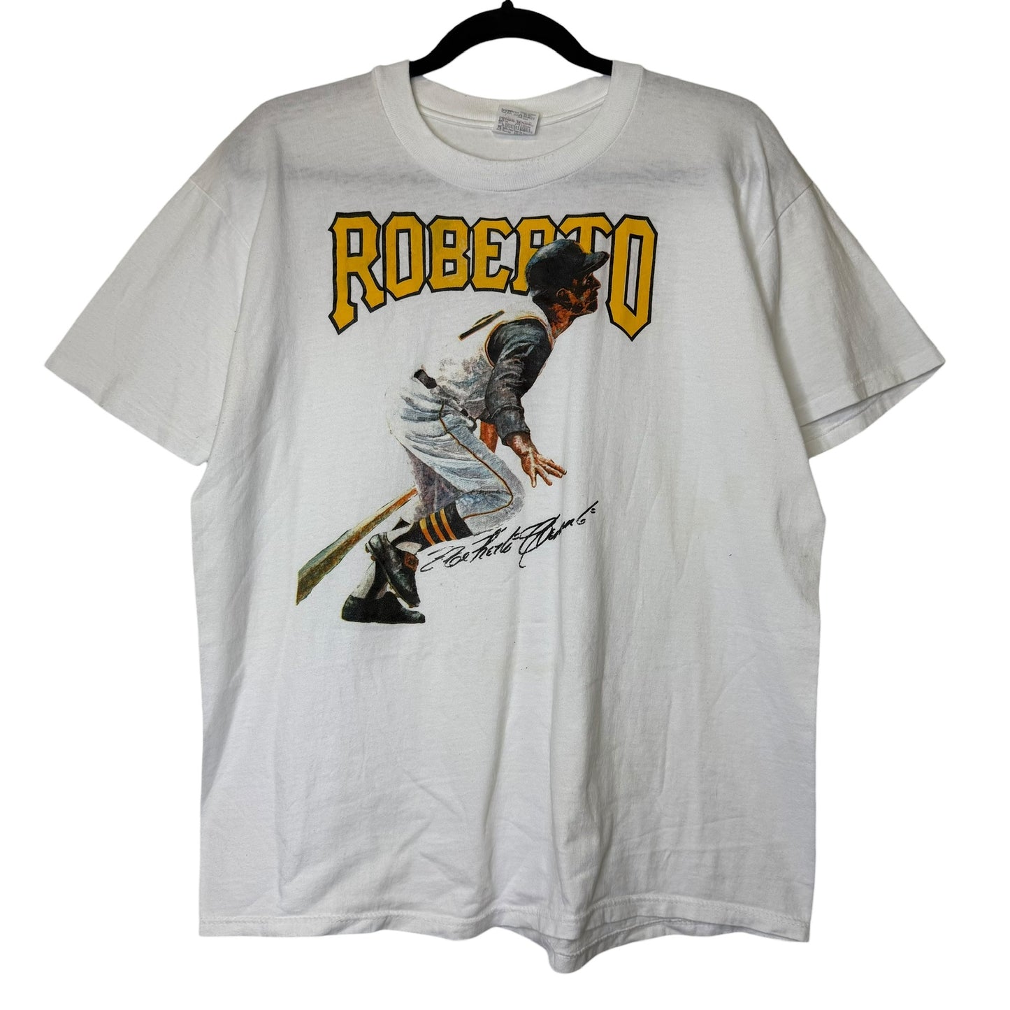 90's Roberto Pittsburg Pirates MLB T-shirt Sz L (B1741)