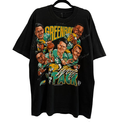 90s Green Bay Packers NFL Xplosion Caricature T-Shirt Sz XL (B1259)