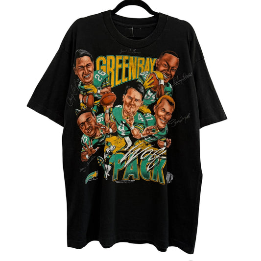 90s Green Bay Packers NFL Xplosion Caricature T-Shirt Sz XL (B1259)