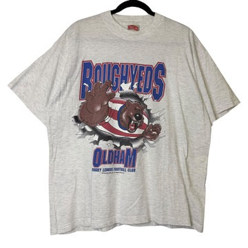 90's Roughyeds Oldham Nutmeg Breakthrough T-Shirt Sz L (B2084)