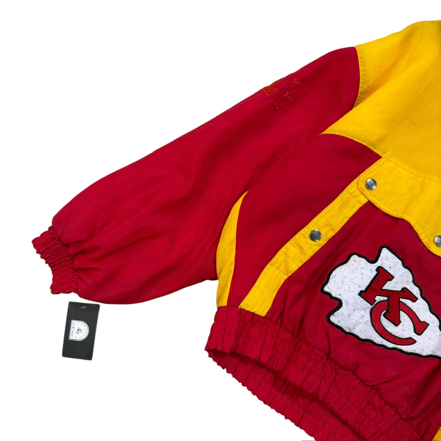 90s Kansas City Chiefs NFL Jacket Nutmeg Sz M