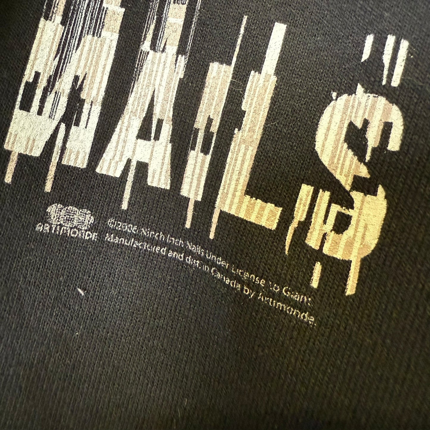 2006 Nine Inch Nails With Teeth Hoodie Sz S