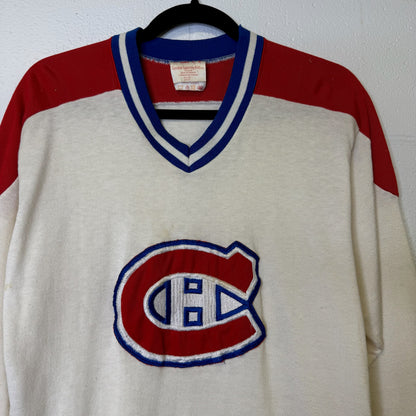 80s Montreal Canadiens Sandow Knit Hockey NHL Jersey Sz M (B1800)