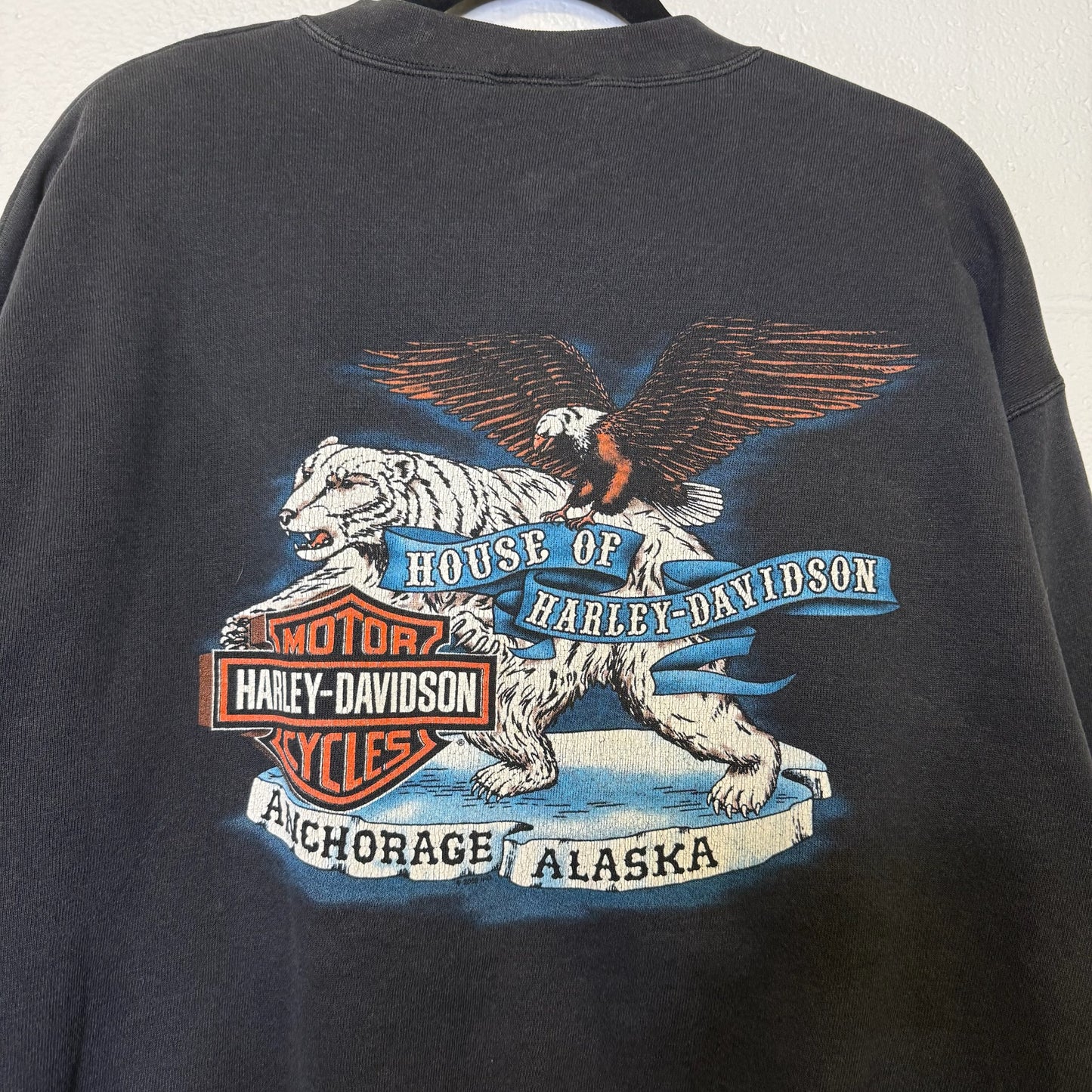 2002 Harley Davidson Alaska Crewneck Sz XL (B634)