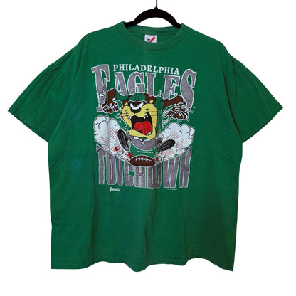1994 Philadelphia Eagles Looney Tunes Taz NFL T-shirt Sz XL (B2474)