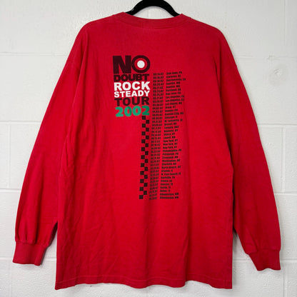 2002 No Doubt Gwen Stefani Band Tour Long Sleeve Shirt Sz XL