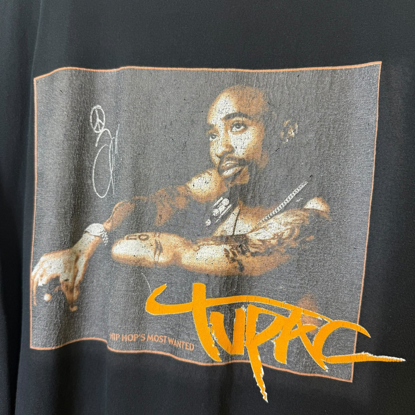 90's Tupac Most Wanted Rap Long Sleeve Shirt Sz 3XL (B1316)