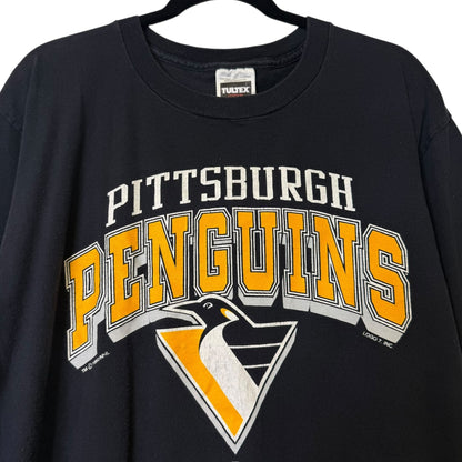 1990 Pittsburgh Penguins NHL T-Shirt Sz XL (B294)