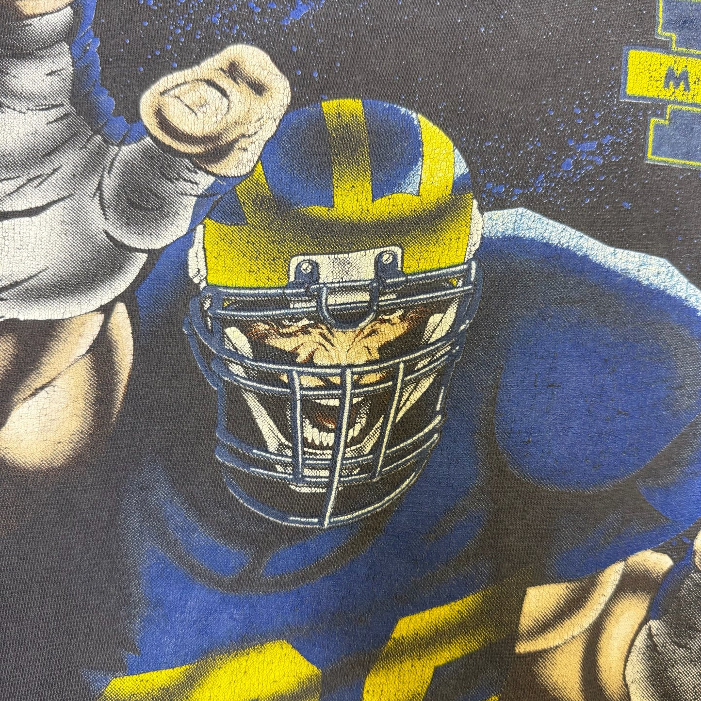 90s Michigan Wolverines NCAA Football T-Shirt Sz XL (B2875)