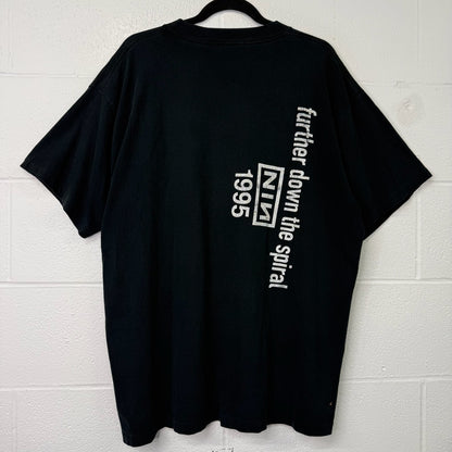 1995 Nine Inch Nails NIN Down The Spiral Rope Band T-Shirt Sz XL