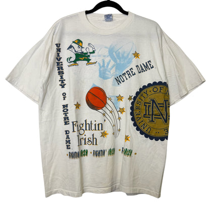 90's Notre Dame Fighting Irish NCAA Salem T-Shirt Sz XL (B2328)
