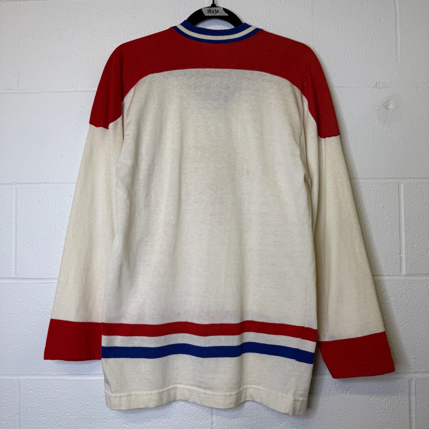 80s Montreal Canadiens Sandow Knit Hockey NHL Jersey Sz M (B1800)