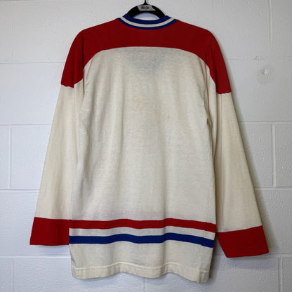 80s Montreal Canadiens Sandow Knit Hockey NHL Jersey Sz M (B1800)