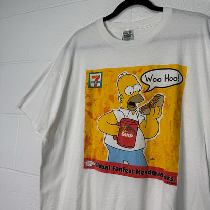 2000 Homer Simpsons 7-11 Promo T-Shirt Sz XL