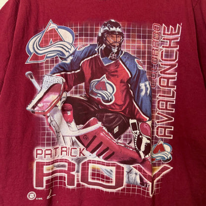 90's Patrick Roy Colarado Avalanche NHL T-shirt Sz XL (B1651)