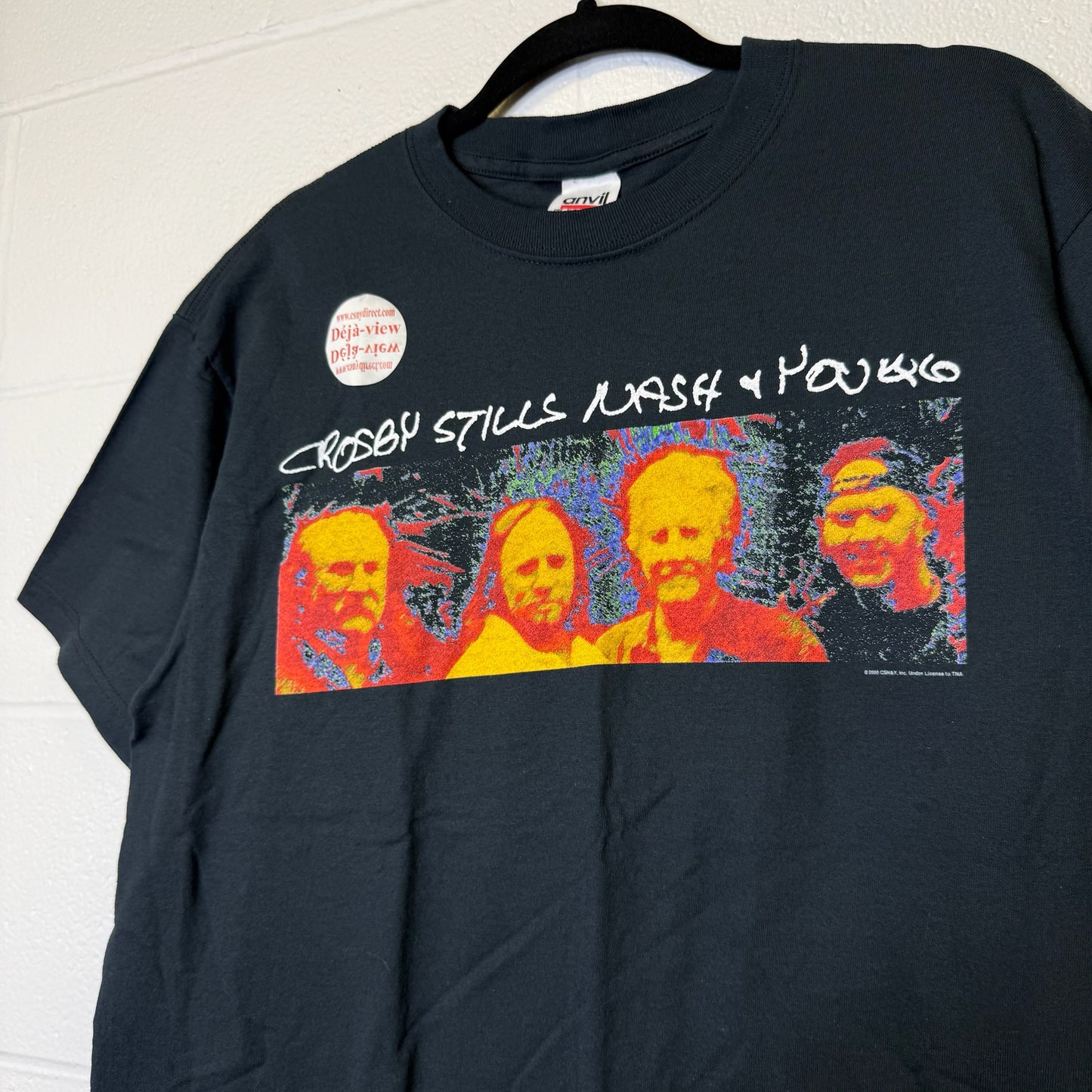 2000 Crosby, Stills, Nash & Young Tour T-Shirt Sz L (B2240)