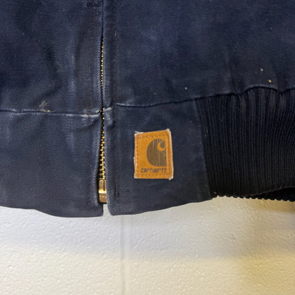 Carhartt Santa Fe J14 MDT Jacket Sz M (B1784) Navy Blue