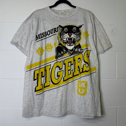 90's Missouri Tigers NCAA T-shirt Sz 2XL (B1676)