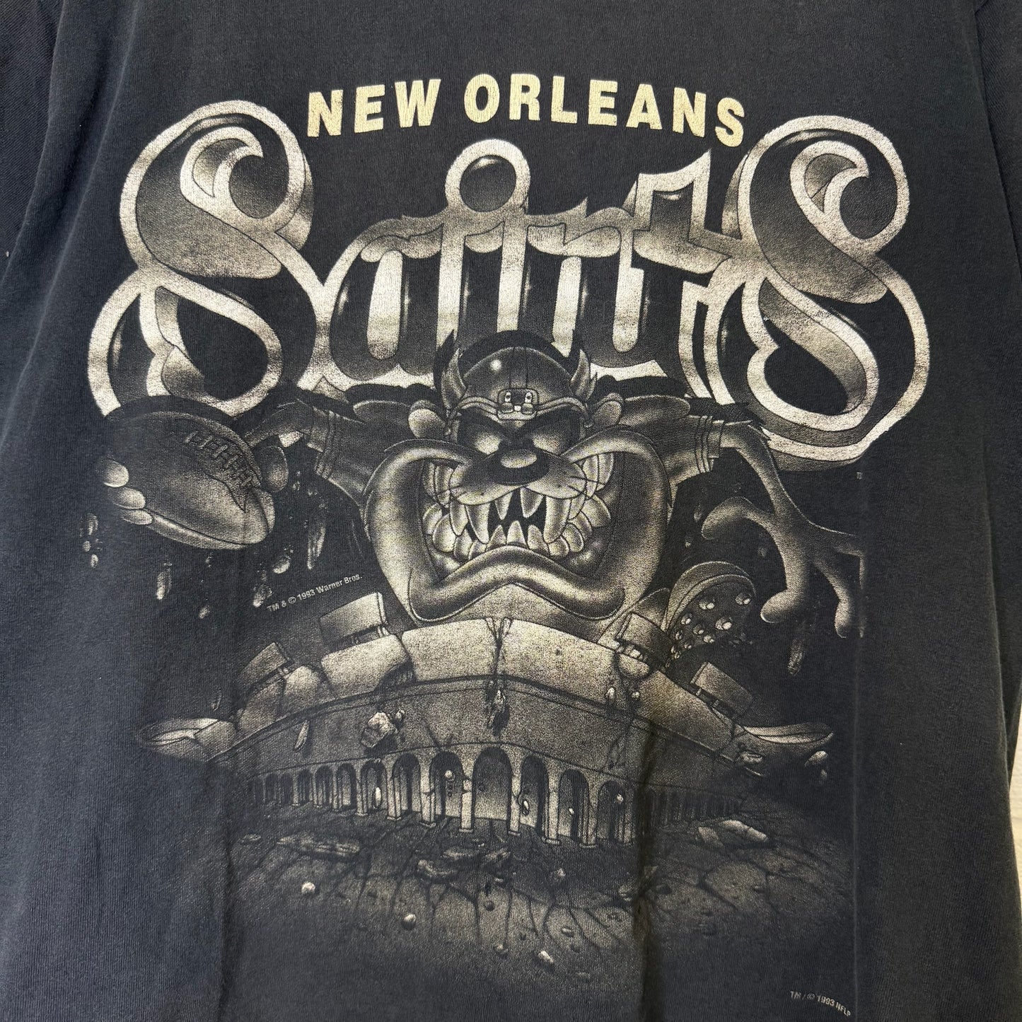 1993 New Orlean Saints T-Shirt Sz L (B2127)