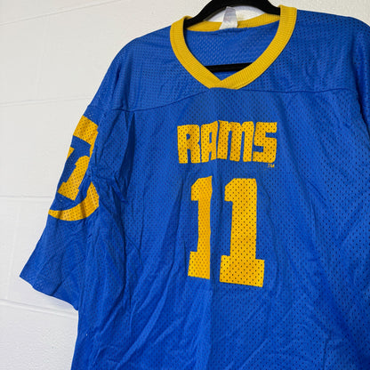 Vintage 80’s NFL Los Angeles Rams Jim Everett Football Jersey Sz L (B2484)