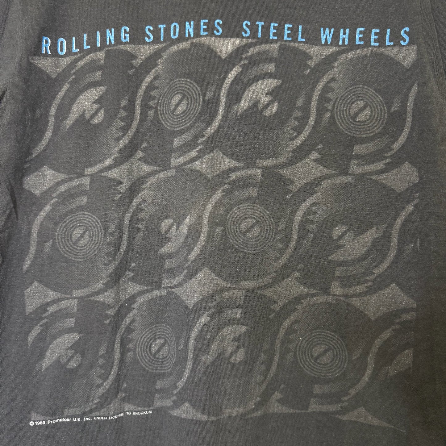 1989 Rolling Stones Streel Wheels T-Shirt Sz M (B362)