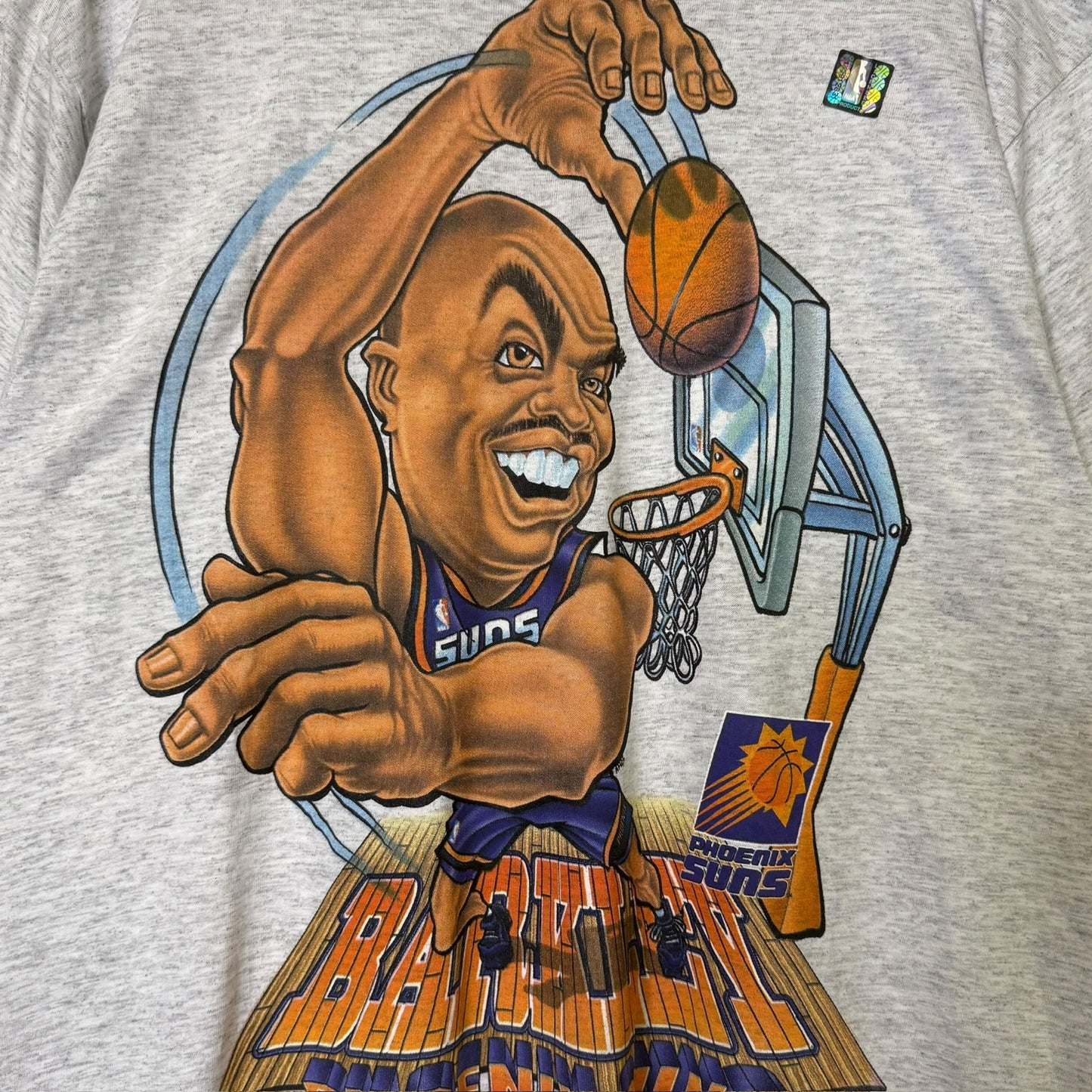 90s Charles Barkley NBA Salem Caricature T-Shirt Sz L