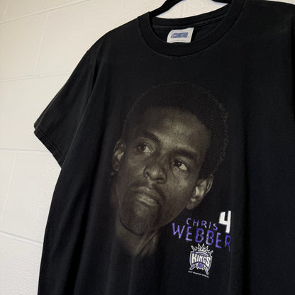2000s Chris Webber Sacramento Kings NBA T-Shirt Sz M (A3037)