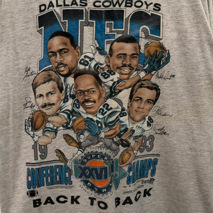1994 Dallas Cowboys NFL Xplosion Caricature T-Shirt Sz L (B1056)