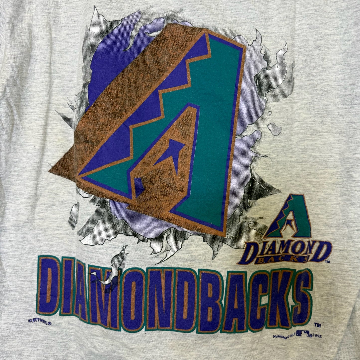 1995 Arizona Diamondbacks MLB Nutmeg Breakthrough T-Shirt Sz M (B2848)