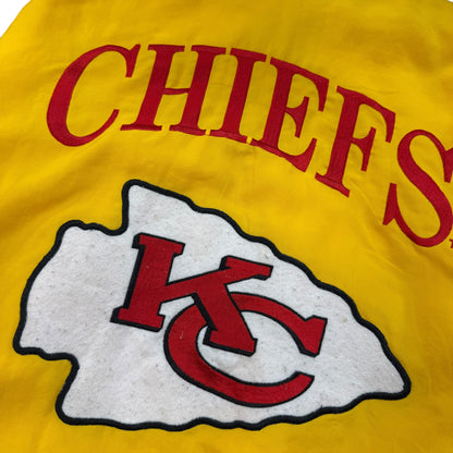 90s Kansas City Chiefs NFL Jacket Nutmeg Sz M