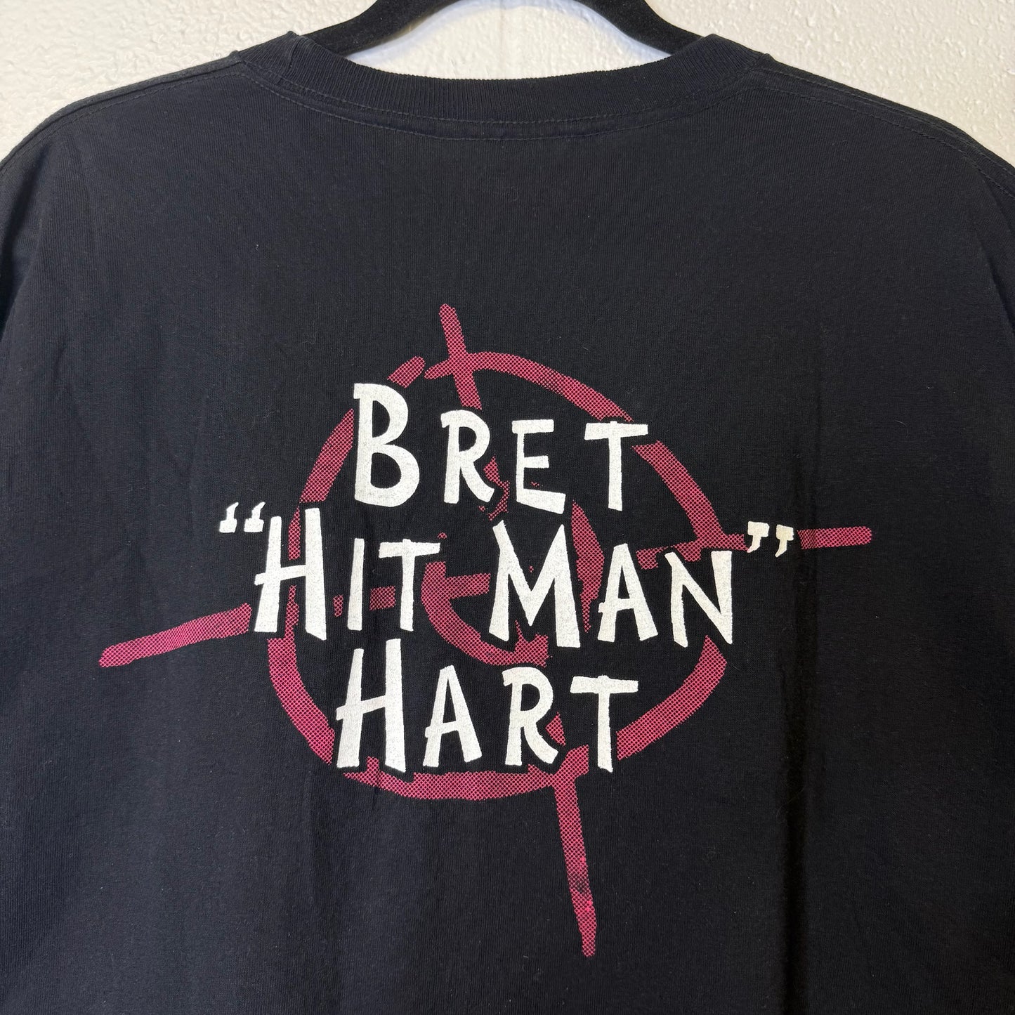 90's Bret Hart WWF All Over Print T-Shirt Sz XL (B2640)