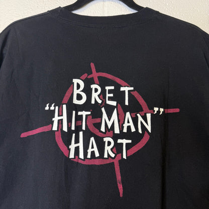 90's Bret Hart WWF All Over Print T-Shirt Sz XL (B2640)