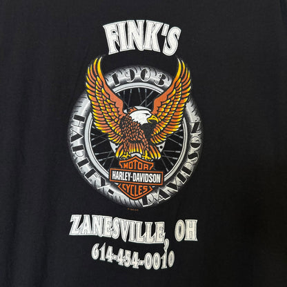 1995 Harley Davidson A Woman's Place is.. T-shirt Sz L (B590)