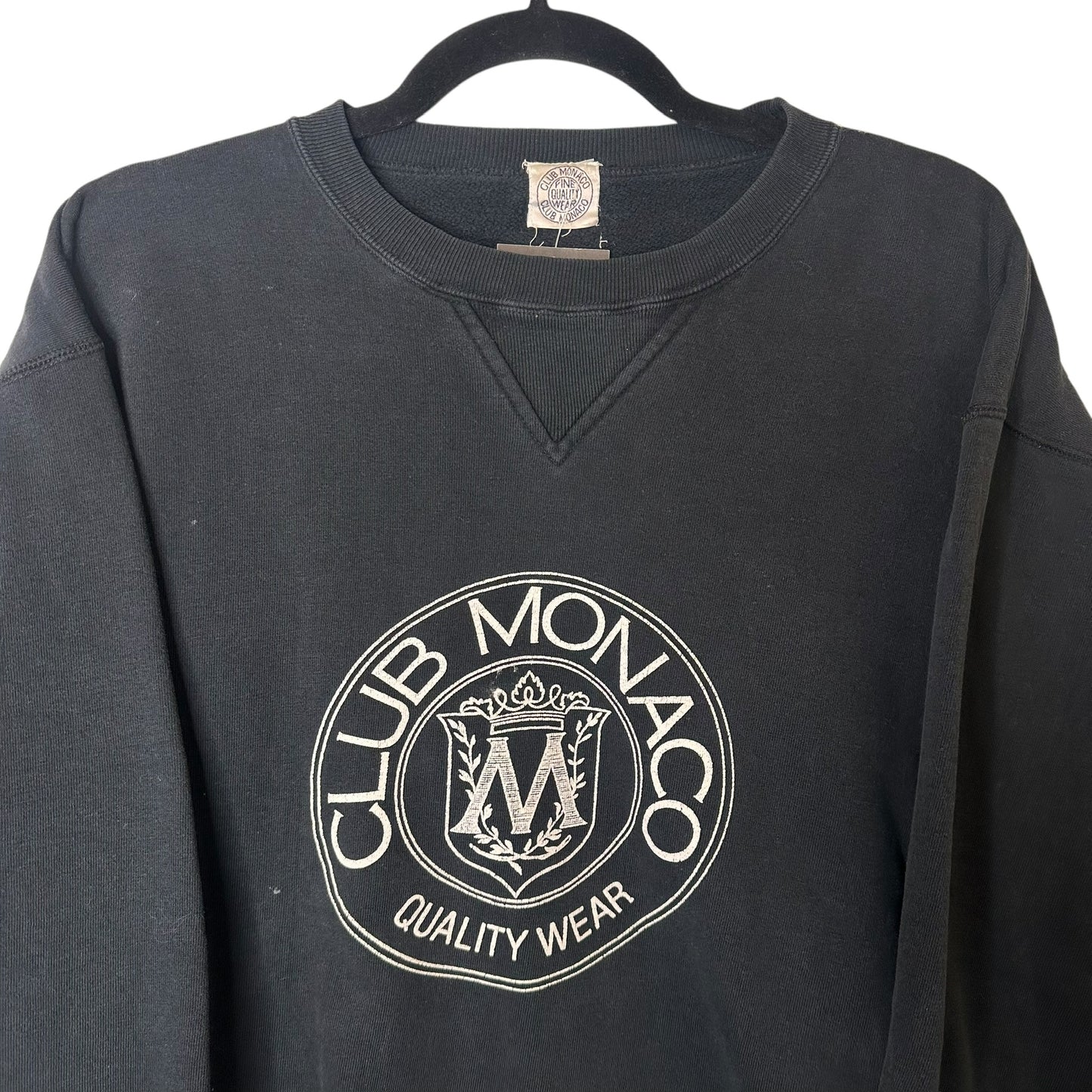 90's Club Monaco Heritage Crest Crewneck (A7760)