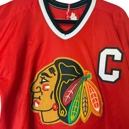 90s Chicago Blackhawks Jonathan Towes NHL Hockey Jersey