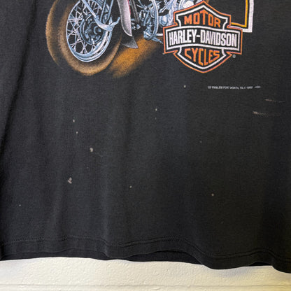 1992 Harley Davidson 3D Emblem T-Shirt Sz M (A9711)