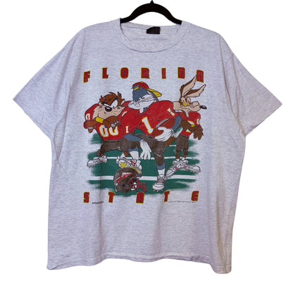 90s Florida State FSU Looney Tunes Taz T-shirt Sz L (B2466)