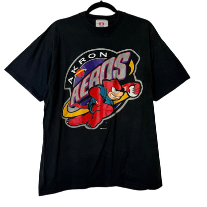 90's Akron Aeros T-shirt Sz L (B1619)
