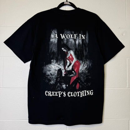 90's Cradle of Filth Wolf in Creep's Clothing Band T-shirt Sz M (B2057) Early Dry Rot