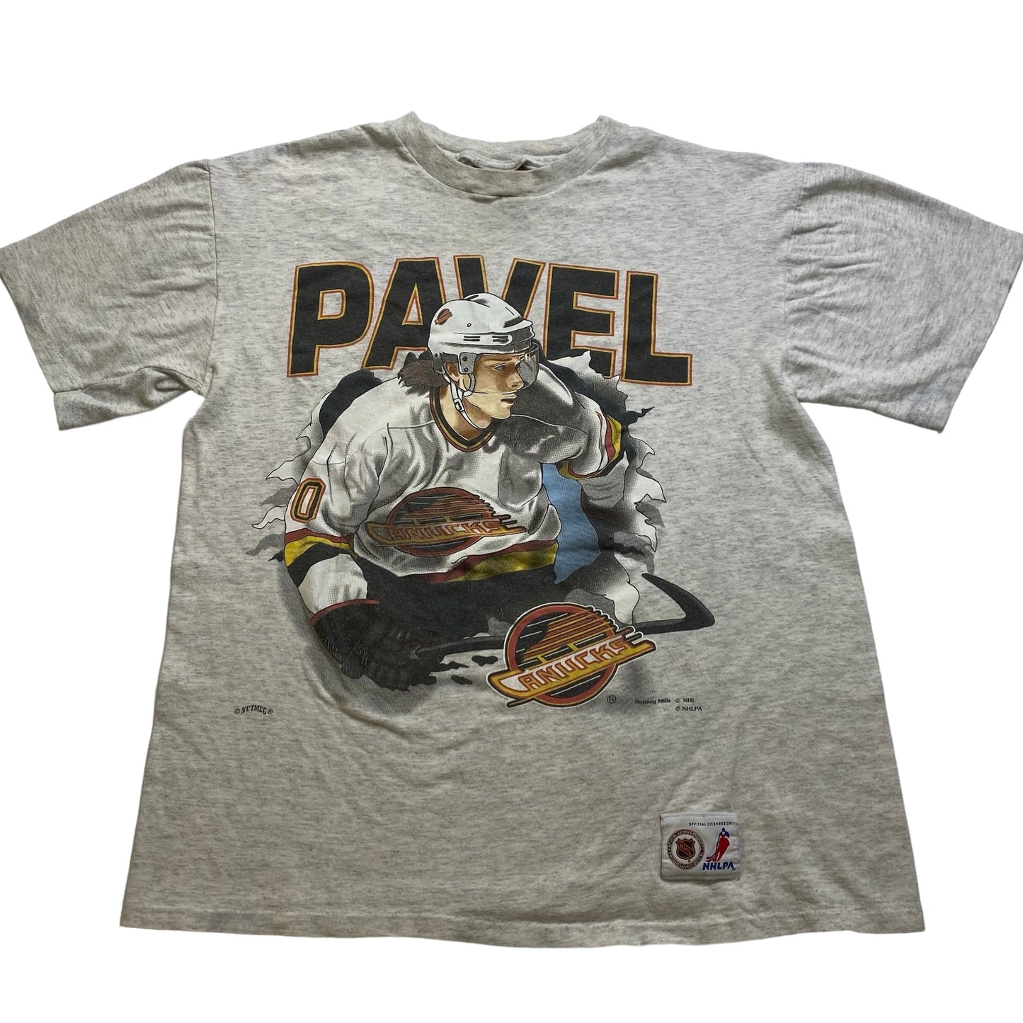 90s Pavel Bure Vancouver Canucks T-Shirt Sz S (A3639)