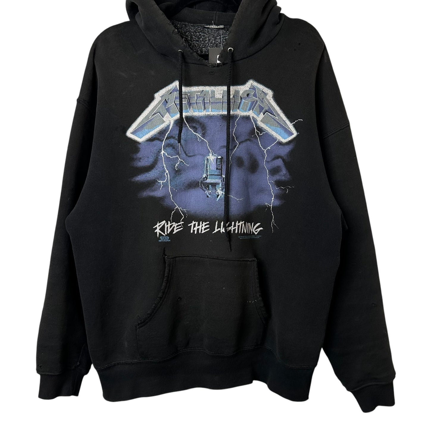 1994 Metallica Ride The Lightning Hoodie Sz L