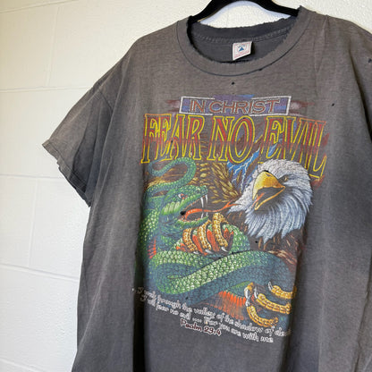 90's Fear No Evil Jesus Fader T-Shirt Sz XL