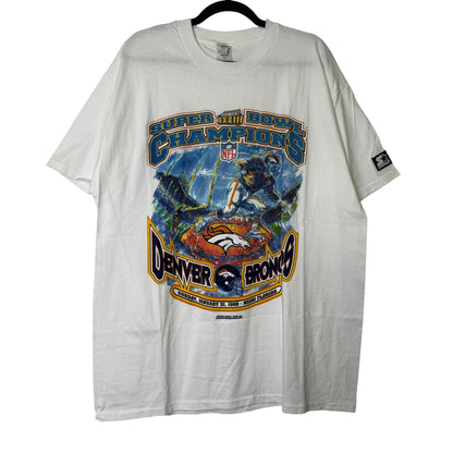 1999 Denver Broncos NFL Super Bowl T-shirt Sz L (B1639) NWT