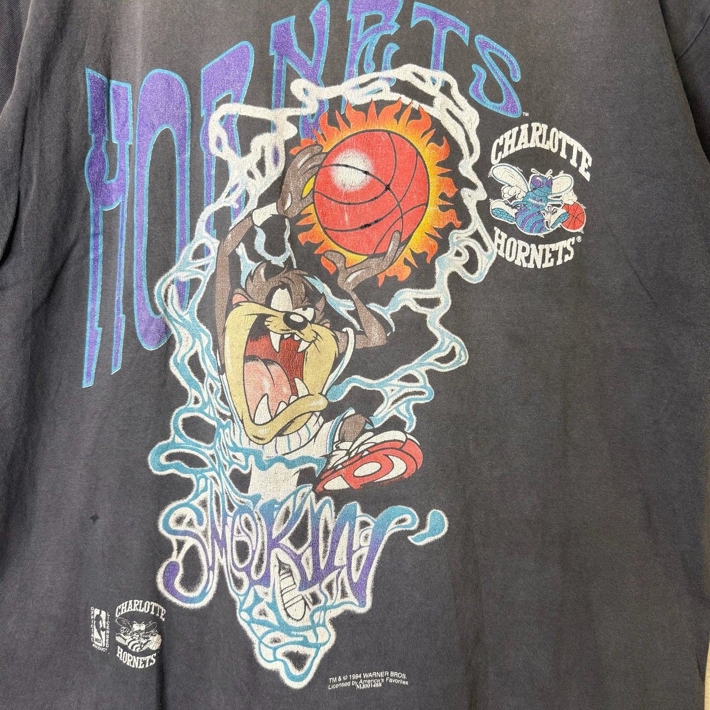 1994 Taz Charlotte Hornets NBA T-Shirt (B2424)
