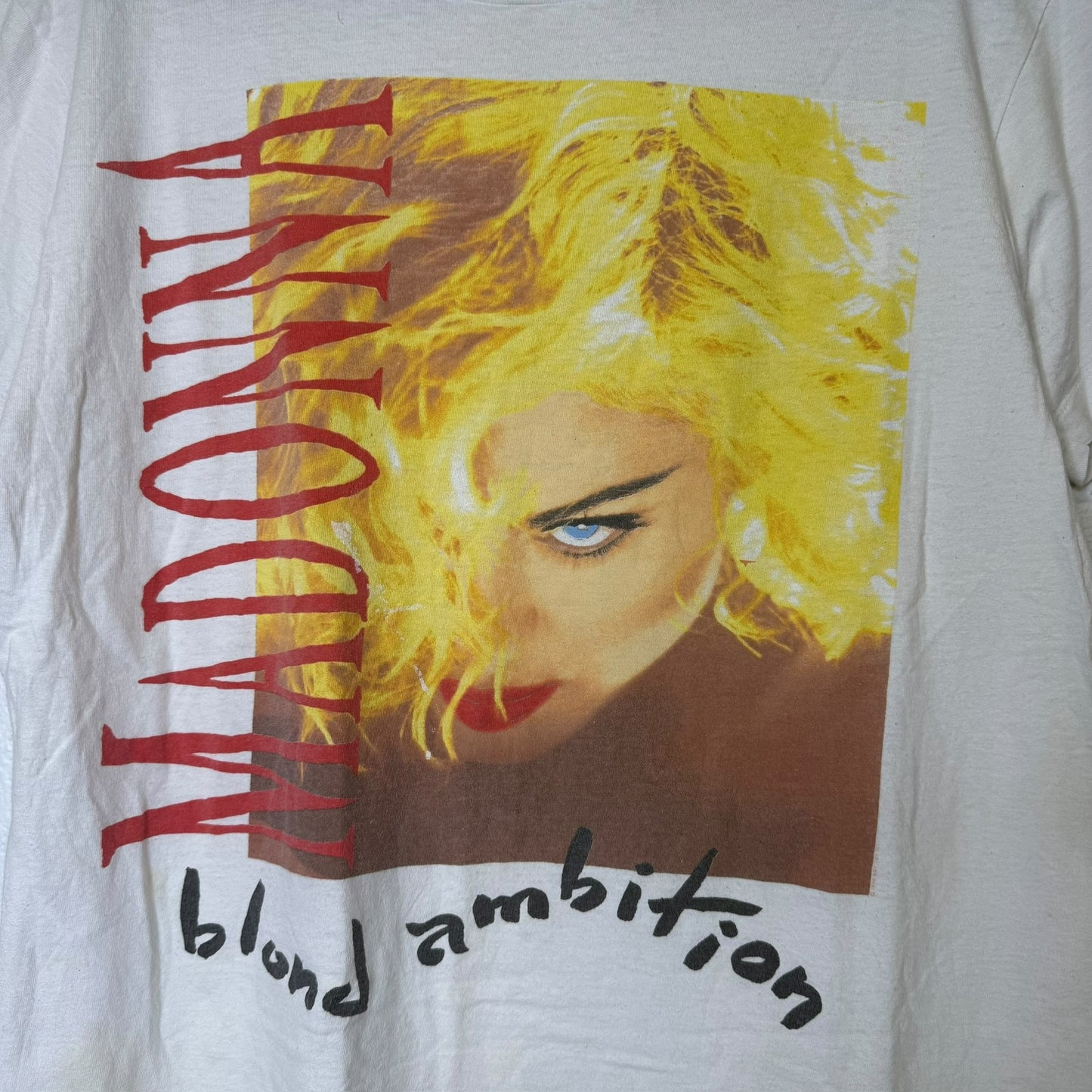 1990 Madonna Blond Ambition Tour T-Shirt Sz XL