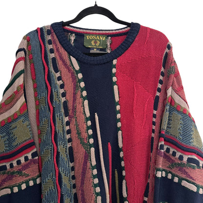 90's Coogi Style Toscani Knit Sweater Sz M (A649)