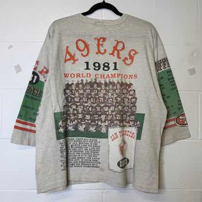 90s San Francisco 49ers NFL Long Gone T-Shirt Sz XL (B2576)