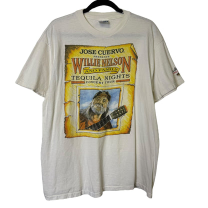 90s Willie Nelson Tequila Nights Tour T-Shirt Sz L