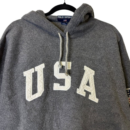 90's Polo Sport USA Hoodie Sz M (B1940)