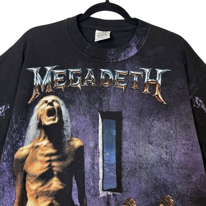 1992 Megadeth Countdown to Extinction AOP T-Shirt Sz XL